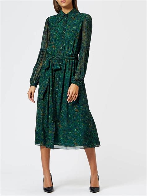 michael michael kors women's midi shirt dress joule green|Women’s Clothing.